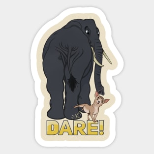 Dare! (without background) Sticker